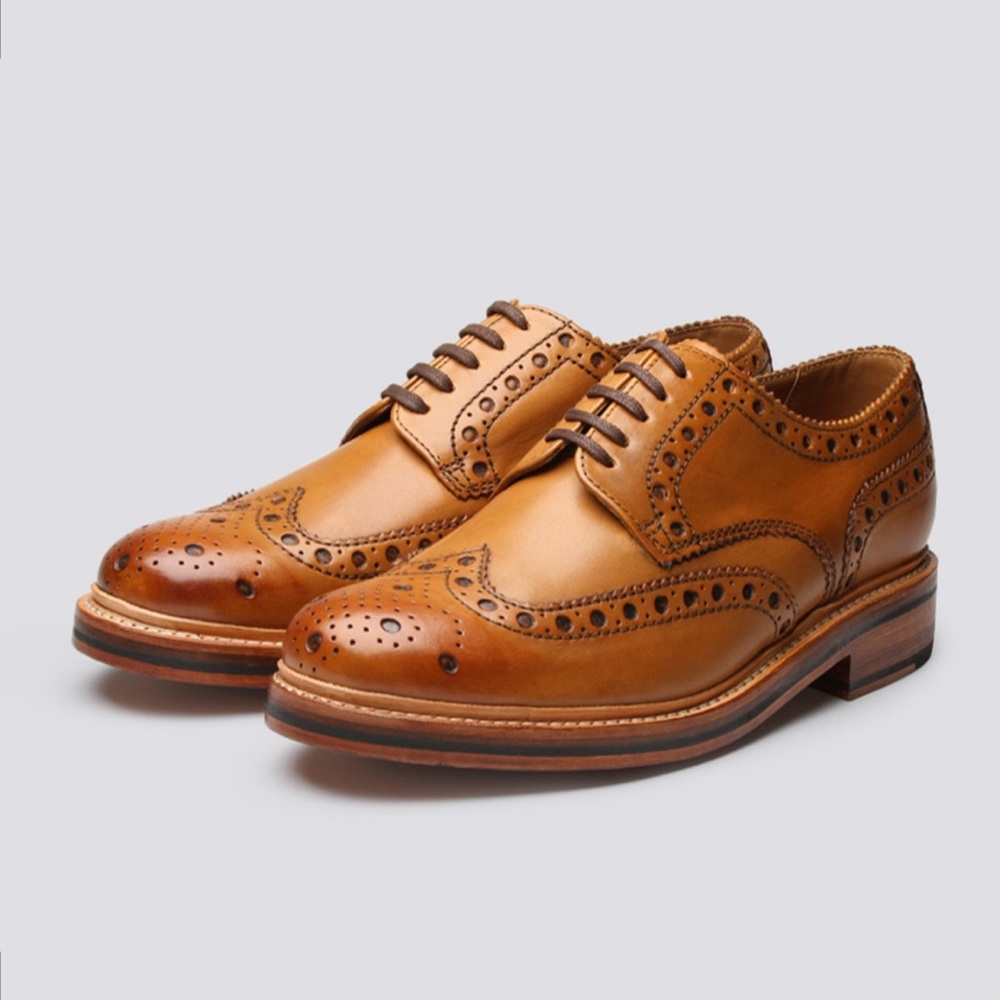 Grenson Archie *𝚙𝚛𝚒𝚜𝚝𝚒𝚗𝚎* Men’s Shoes, Size UK 7 🇬🇧 & US 8 🤎